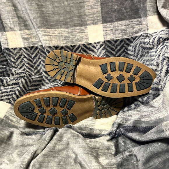 Arkbird Men's Brown Leather Cap Toe Ankle Boots Size 9 - Picture 5 of 10